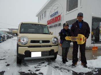 ”ハスラー”納車おめでとうございます!!